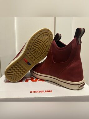 XTRATUF Burgundy Slip-On High-Top Boots